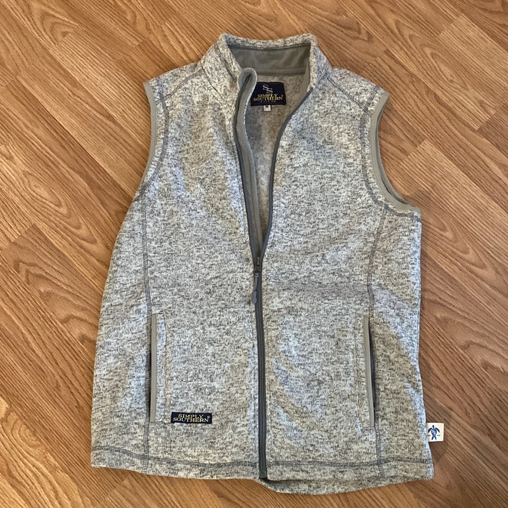 Gray Simply Southern vest